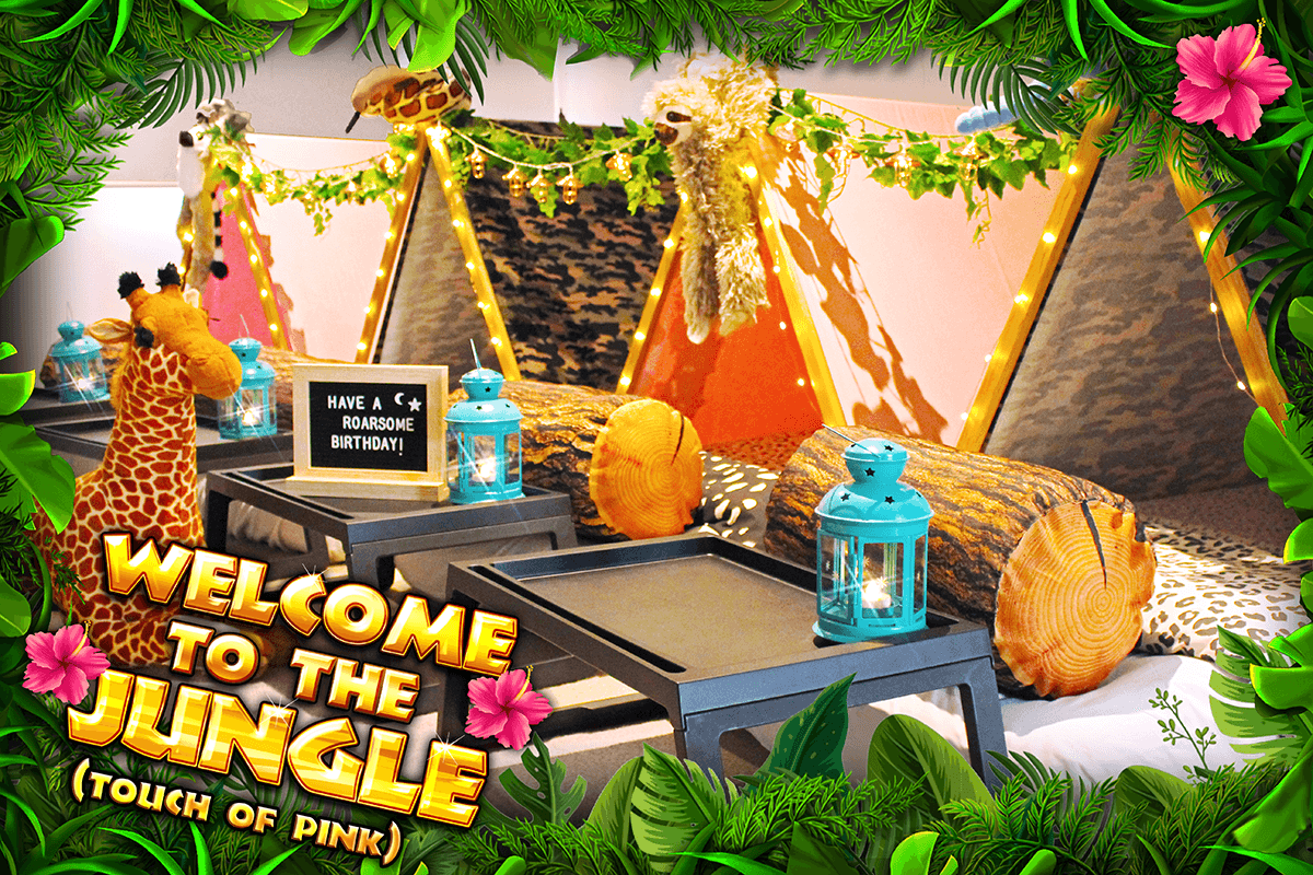 For a jungle themed teepee party!