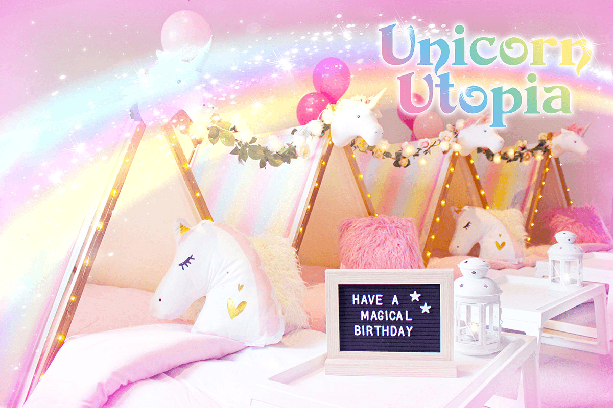 For a unicorn themed teepee party!
