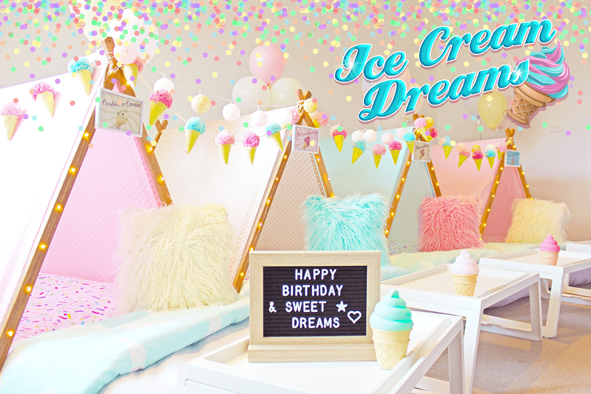 For a sweet themed teepee party!